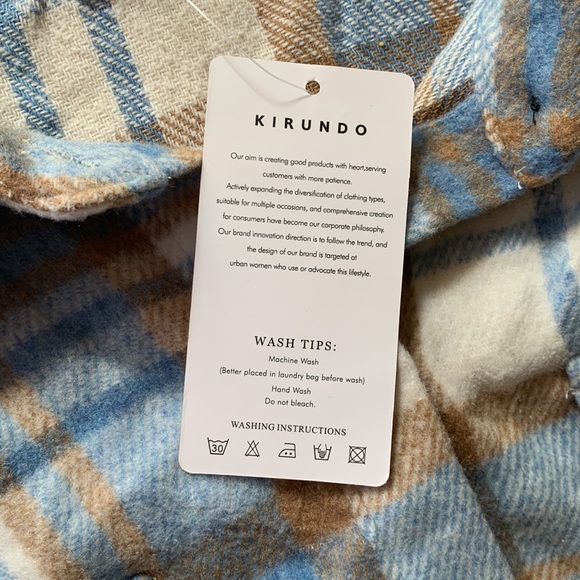 NWT, Plaid, Shacket XXL long sleeve button down perfect for fall - Picture 9 of 12